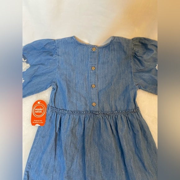 Wonder nation girls blue denim dress size 4-5 - Picture 9 of 11